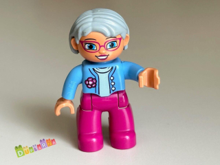 Lego Duplo Paní - Babička šedé vlasy