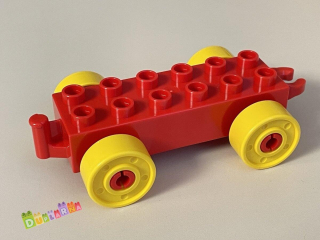 Lego Duplo vláček - podvozek červený