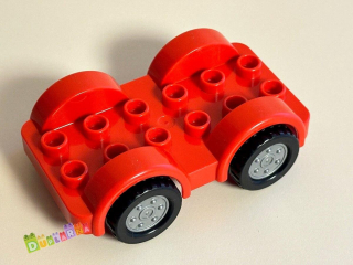 Lego Duplo auto - podvozek červený