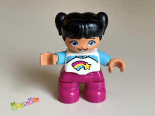 Lego Duplo Dítě - holčička černovlasá s kometou