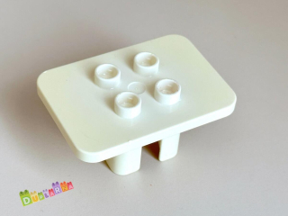 Lego Duplo stolek / stůl hranatý bílý