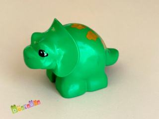 Lego Duplo DINO - dinosaurus tmavě zelený - Triceratops
