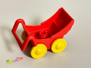 Lego Duplo kočárek červený