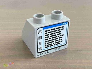 Lego Duplo - Kostka s potiskem monitor, počítač