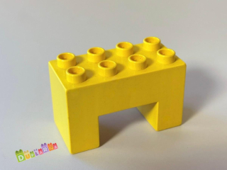 Lego Duplo most - hranatý žlutý / podpěra pod most 