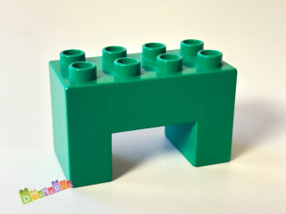 Lego Duplo most - hranatý zelený / podpěra pod most 