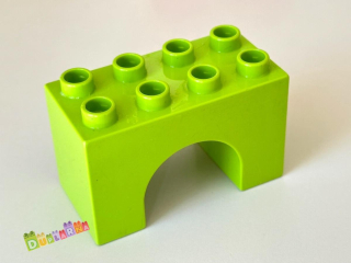Lego Duplo most - kulatý světle zelený / podpěra pod most 