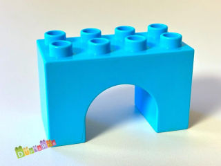 Lego Duplo most - kulatý tyrkysový / podpěra pod most 