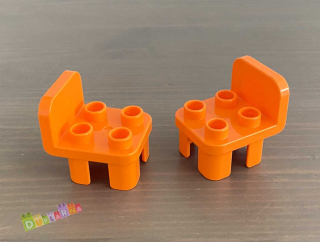 Lego Duplo Židle / židlička oranžová