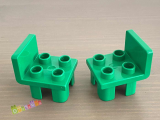 Lego Duplo Židle / židlička zelená