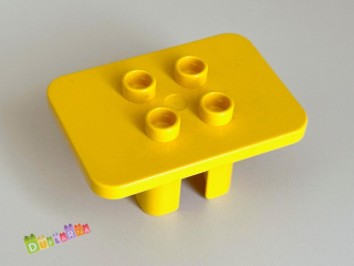 Lego Duplo stolek / stůl hranatý žlutý