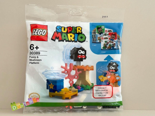 Lego Super Mario 30389 - Fuzzy a Mushroom v akci – rozšiřující set