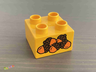 Lego Duplo - Kostka s potiskem - žaludy