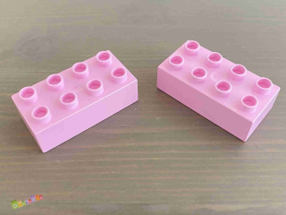 Lego Duplo - Kostka růžová 2x4 