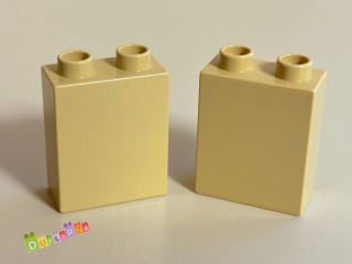Lego Duplo - Kostka vysoká béžová