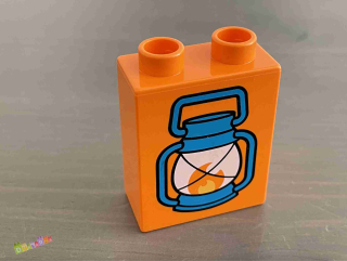 Lego Duplo - Kostka s potiskem - lucerna, lampa
