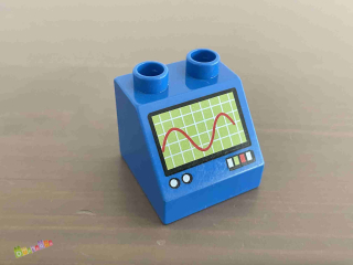 Lego Duplo - Kostka s potiskem osciloskop, monitor
