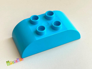Lego Duplo Kostka 2x4 zaoblená tyrkysová