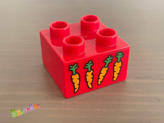Lego Duplo - Kostka s potiskem - mrkev