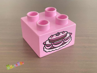 Lego Duplo - Kostka s potiskem - dort