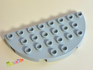 Lego Duplo Podložka 4x8 zaoblená šedá