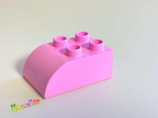 Lego Duplo Kostka 2x3 zaoblená světle růžová