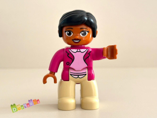 Lego Duplo Paní - Maminka - tmavě růžové tričko