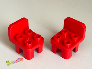 Lego Duplo Židle / židlička červená
