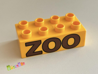 Lego Duplo - Kostka 2x4 s potiskem - ZOO