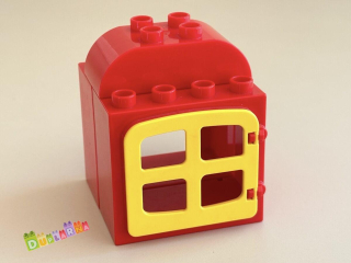 Lego Duplo okno dvojité červené