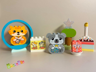 Lego Duplo 10977 - Moje první štěňátko a koťátko vydávající zvuky