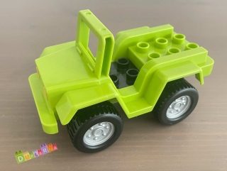 Lego Duplo auto - Jeep limetkový