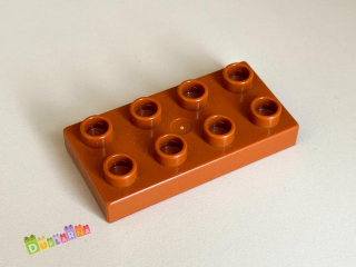 Lego Duplo Kostka 2x4 placatá hnědá