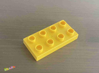 Lego Duplo Kostka 2x4 placatá žlutá