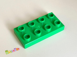 Lego Duplo Kostka 2x4 placatá zelená