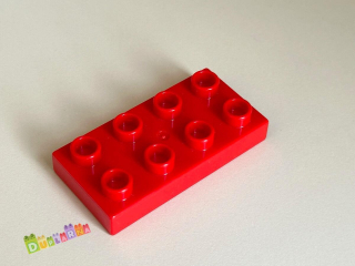 Lego Duplo Kostka 2x4 placatá červená