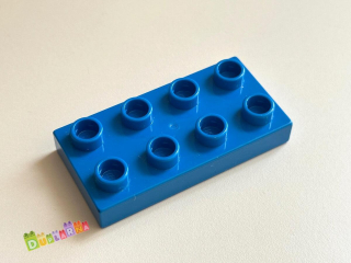 Lego Duplo Kostka 2x4 placatá modrá
