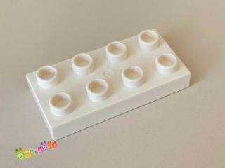 Lego Duplo Kostka 2x4 placatá bílá