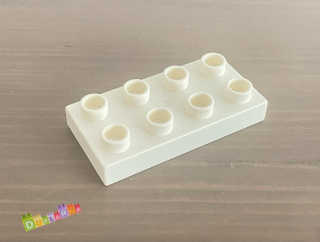 Lego Duplo Kostka 2x4 placatá bílá