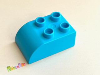 Lego Duplo Kostka 2x3 zaoblená tyrkysová