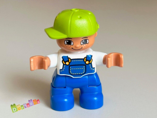 Lego Duplo Dítě - kluk se zelenou kšiltovkou / modré kalhoty