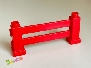 Lego Duplo červený Plot / Ohrada