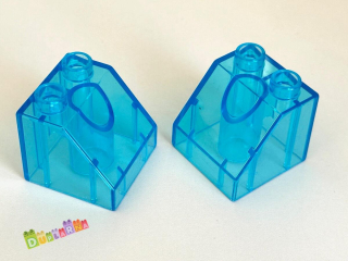 Lego Duplo - Kostka průhledná zkosená