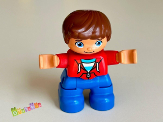 Lego Duplo Dítě - kluk s červeným svetrem