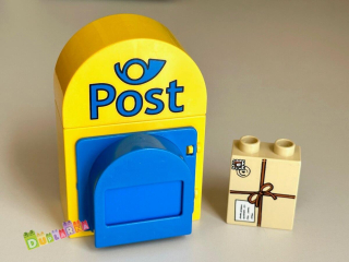 Lego Duplo poštovní schránka + okno a dopis