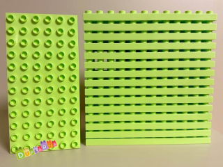 Lego Duplo deska / podložka 6x12 - Světle zelená / Nová