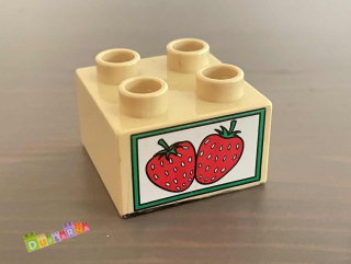 Lego Duplo - Kostka s potiskem - jahody