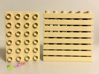 Lego Duplo - deska / podložka NOVÁ - kostky 4x6 béžová