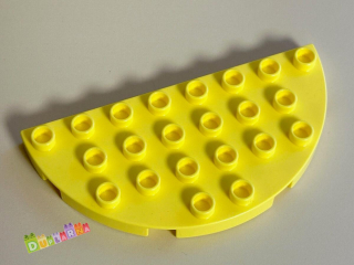 Lego Duplo Podložka 4x8 zaoblená žlutá - nové
