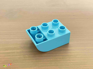 Lego Duplo Kostka 2x3 zaoblená obrácená